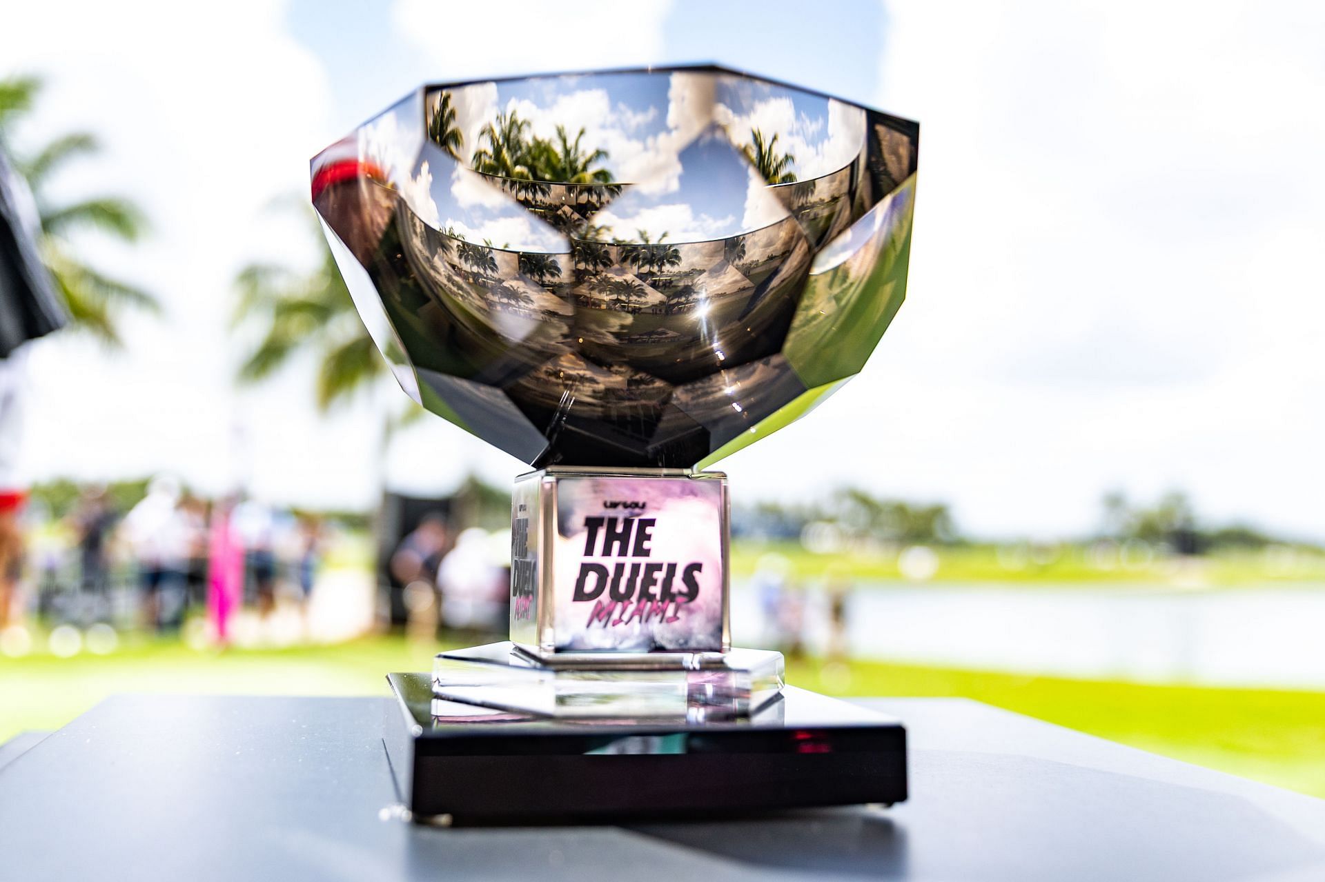 LIV Golf Duels trophy in Miami (Source: Getty)